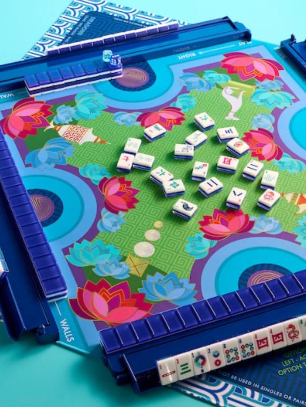 Jonathan Adler x Michaels mahjong set, mat, and tile bag. This set is beautiful!